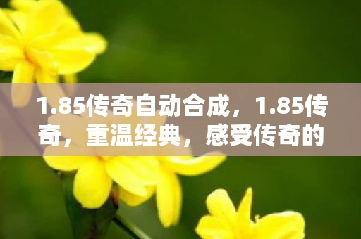 1.85传奇自动合成，1.85传奇，重温经典，感受传奇的魅力