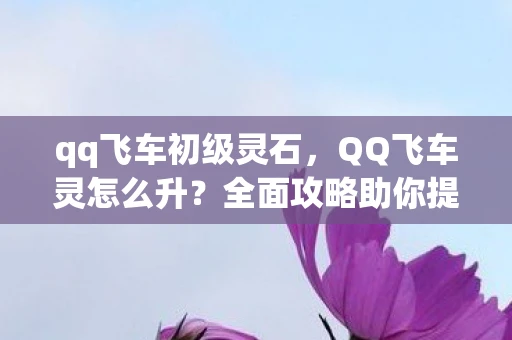qq飞车初级灵石，QQ飞车灵怎么升？全面攻略助你提升等级