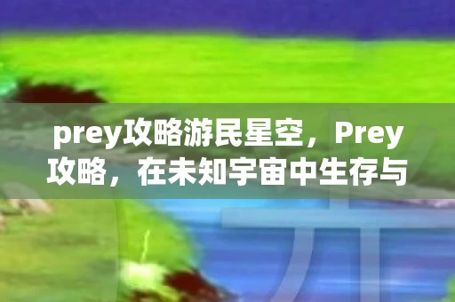 prey攻略游民星空，Prey攻略，在未知宇宙中生存与探索的完全指南