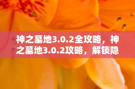 神之墓地3.0.2全攻略，神之墓地3.0.2攻略，解锁隐藏关卡与角色，提升游戏乐趣