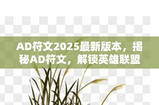 AD符文2025最新版本,揭秘AD符文,解锁英雄联盟中的隐藏力量 AD符文2025最新版本,揭秘AD符文,解锁英雄联盟中的隐藏力量