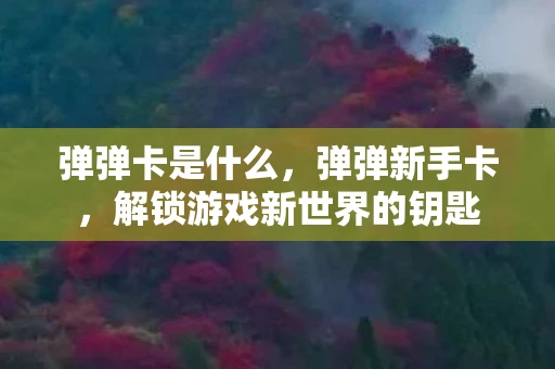 弹弹卡是什么，弹弹新手卡，解锁游戏新世界的钥匙