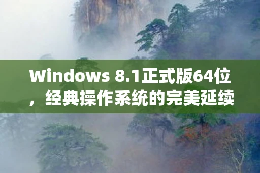 Windows 8.1正式版64位，经典操作系统的完美延续