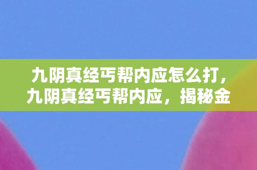 九阴真经丐帮内应怎么打，九阴真经丐帮内应，揭秘金庸武侠世界中的神秘角色