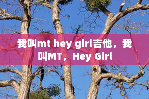 我叫mt hey girl吉他，我叫MT，Hey Girl