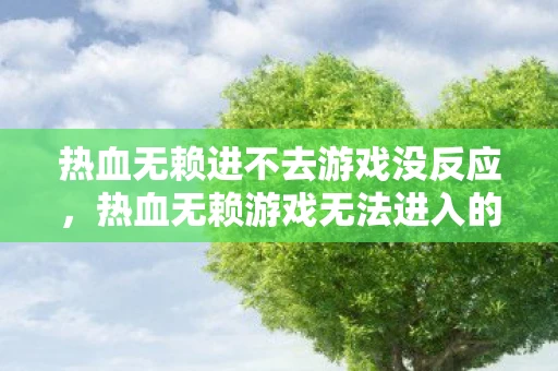 热血无赖进不去游戏没反应，热血无赖游戏无法进入的解决方法