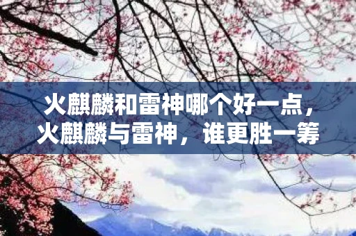 火麒麟和雷神哪个好一点，火麒麟与雷神，谁更胜一筹？