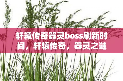 轩辕传奇器灵boss刷新时间，轩辕传奇，器灵之谜