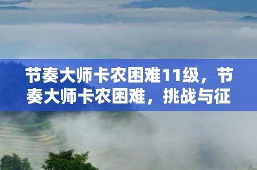 节奏大师卡农困难11级，节奏大师卡农困难，挑战与征服的旋律