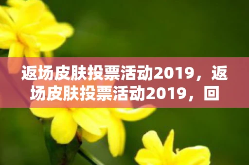 返场皮肤投票活动2019,返场皮肤投票活动2019,回忆与期待的交织 返场皮肤投票活动2019,返场皮肤投票活动2019,回忆与期待的交织