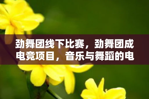 劲舞团线下比赛，劲舞团成电竞项目，音乐与舞蹈的电竞新篇章