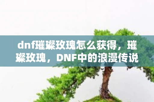 dnf璀璨玫瑰怎么获得，璀璨玫瑰，DNF中的浪漫传说