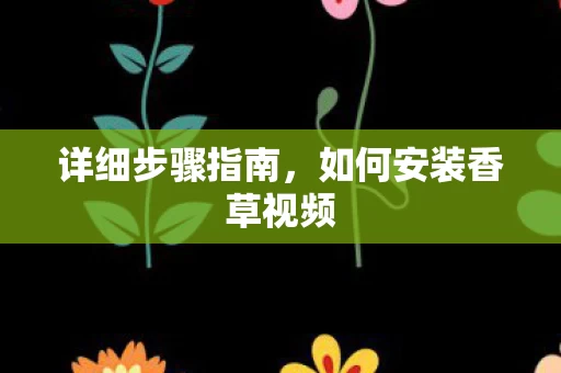 如何安装香草视频图片