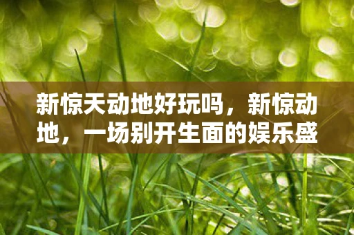 新惊天动地好玩吗，新惊动地，一场别开生面的娱乐盛宴