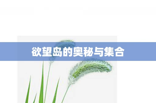 欲望岛的奥秘与集合图片
