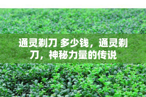 通灵剃刀 多少钱，通灵剃刀，神秘力量的传说