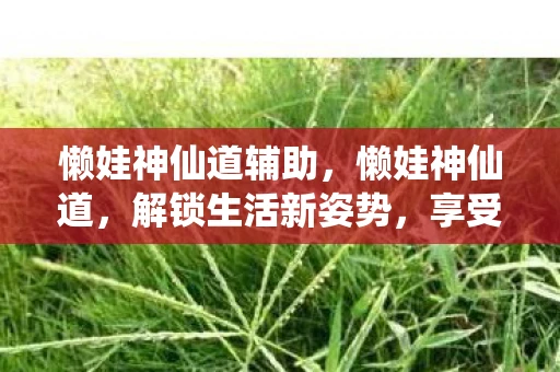 懒娃神仙道辅助，懒娃神仙道，解锁生活新姿势，享受悠闲人生