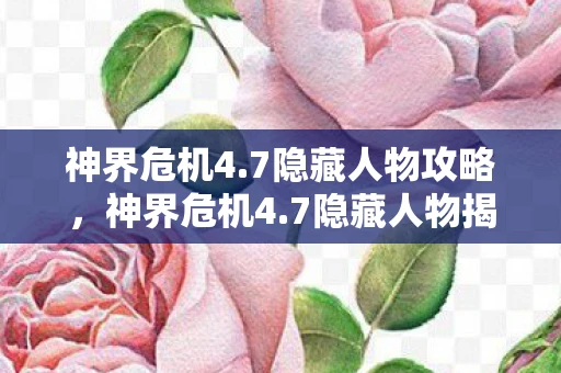 神界危机4.7隐藏人物攻略，神界危机4.7隐藏人物揭秘，解锁未知英雄，挑战极限战力