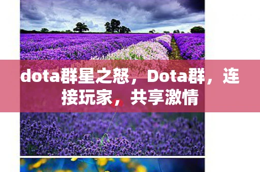 dota群星之怒，Dota群，连接玩家，共享激情
