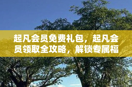 起凡会员免费礼包，起凡会员领取全攻略，解锁专属福利，畅享游戏盛宴