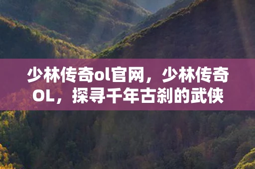 少林传奇ol官网，少林传奇OL，探寻千年古刹的武侠奥秘