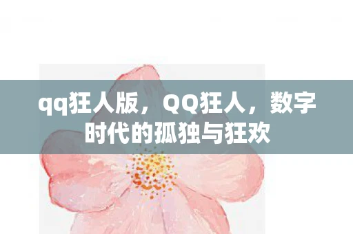 qq狂人版，QQ狂人，数字时代的孤独与狂欢