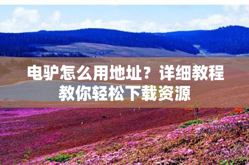 详细教程教你轻松下载资源图片
