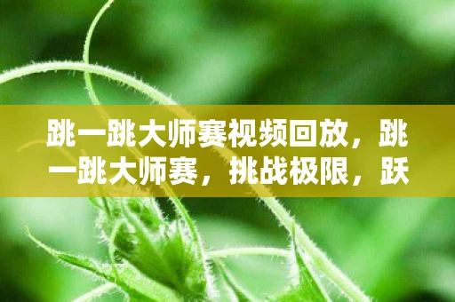 跳一跳大师赛视频回放,跳一跳大师赛,挑战极限,跃向胜利 跳一跳大师赛视频回放,跳一跳大师赛,挑战极限,跃向胜利