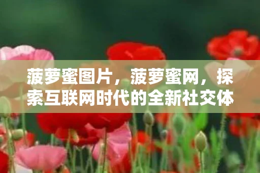 菠萝蜜图片,菠萝蜜网,探索互联网时代的全新社交体验 菠萝蜜图片,菠萝蜜网,探索互联网时代的全新社交体验