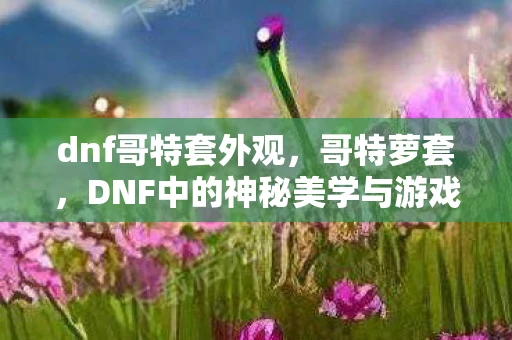 dnf哥特套外观，哥特萝套，DNF中的神秘美学与游戏文化