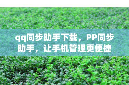 qq同步助手下载,PP同步助手,让手机管理更便捷 qq同步助手下载,PP同步助手,让手机管理更便捷