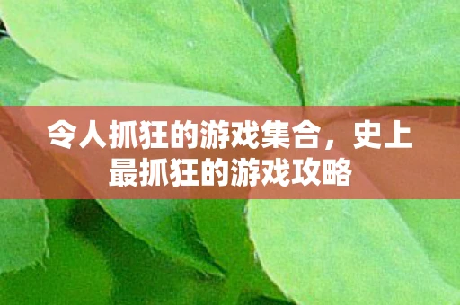 令人抓狂的游戏集合,史上最抓狂的游戏攻略 令人抓狂的游戏集合,史上最抓狂的游戏攻略