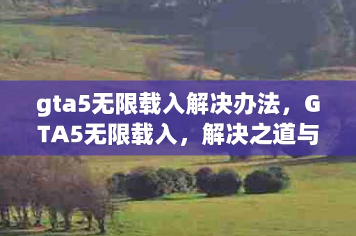 gta5无限载入解决办法，GTA5无限载入，解决之道与游戏优化建议