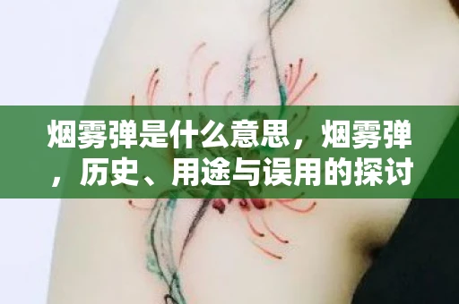 烟雾弹是什么意思，烟雾弹，历史、用途与误用的探讨