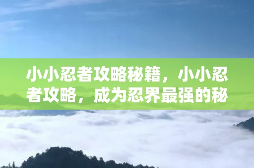 小小忍者攻略秘籍，小小忍者攻略，成为忍界最强的秘诀