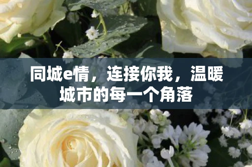 同城e情，连接你我，温暖城市的每一个角落