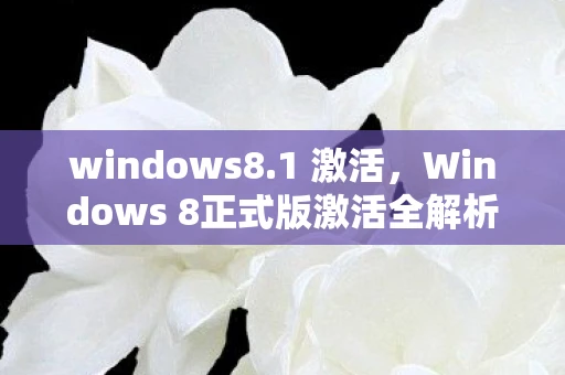 windows8.1 激活，Windows 8正式版激活全解析