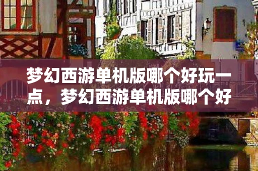 梦幻西游单机版哪个好玩一点，梦幻西游单机版哪个好玩？