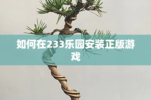 如何在233乐园安装正版游戏图片
