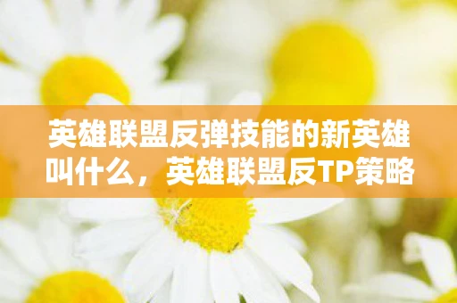 英雄联盟反弹技能的新英雄叫什么，英雄联盟反TP策略解析，如何在关键时刻逆转战局