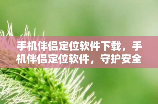 手机伴侣定位软件下载，手机伴侣定位软件，守护安全，掌握生活的新利器