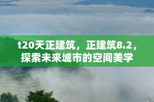 t20天正建筑，正建筑8.2，探索未来城市的空间美学