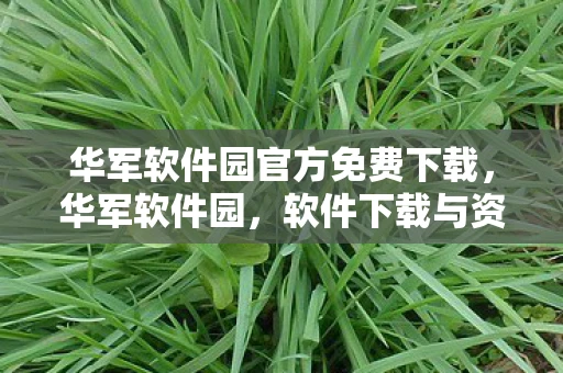 华军软件园官方免费下载，华军软件园，软件下载与资源分享的首选平台