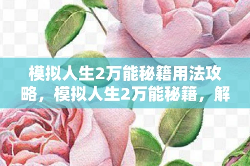 模拟人生2万能秘籍用法攻略，模拟人生2万能秘籍，解锁无限可能，打造完美人生