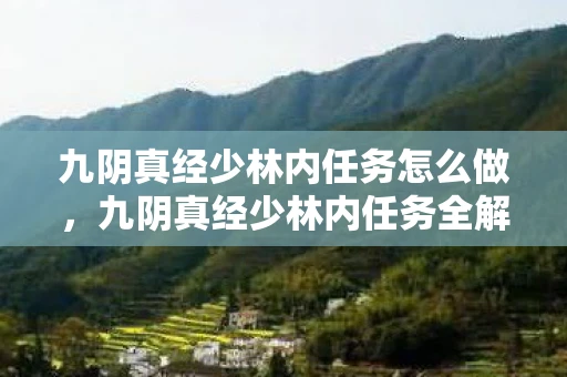 九阴真经少林内任务怎么做，九阴真经少林内任务全解析，探寻古刹深处的武学奥秘