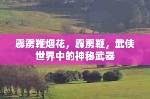 霹雳鞭烟花，霹雳鞭，武侠世界中的神秘武器