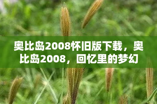 奥比岛2008怀旧版下载，奥比岛2008，回忆里的梦幻岛屿