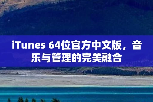 iTunes 64位官方中文版，音乐与管理的完美融合