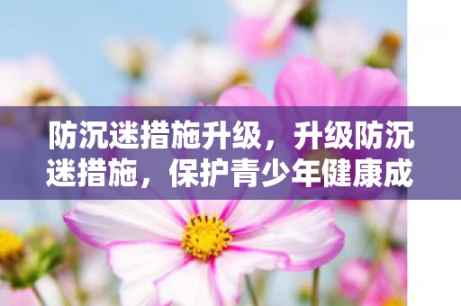 防沉迷措施升级，升级防沉迷措施，保护青少年健康成长