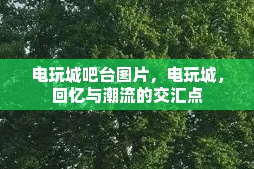 电玩城吧台图片，电玩城，回忆与潮流的交汇点